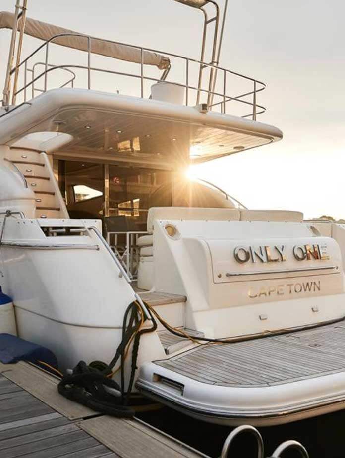 Only One private yacht in Cape Town