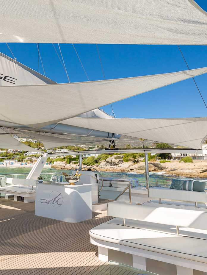 1 Hour - Mirage Catamaran, private yacht charter Cape Town