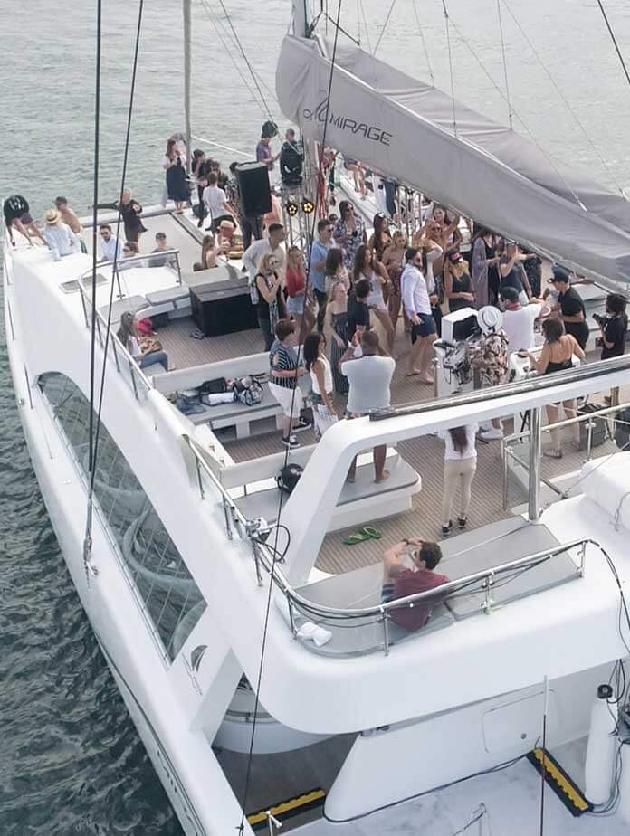 1 Hour - Mirage Catamaran, private yacht charter Cape Town
