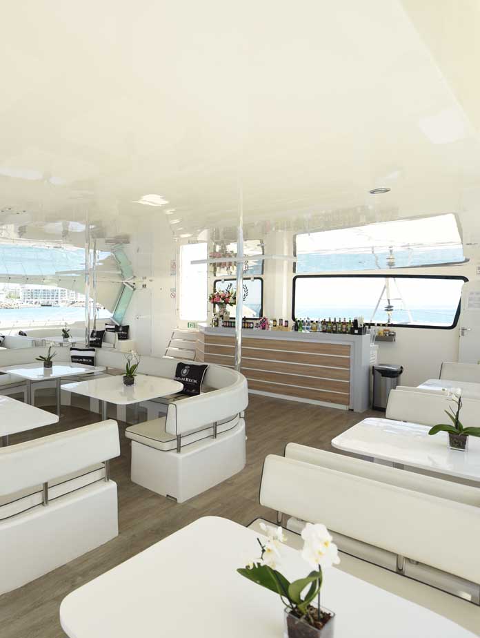 1 Hour - Mirage Catamaran, private yacht charter Cape Town